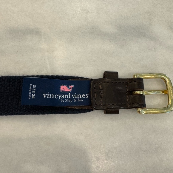 VINEYARD VINES Sz 26 shep & Ian whale navy belt youth boys - Picture 3 of 3
